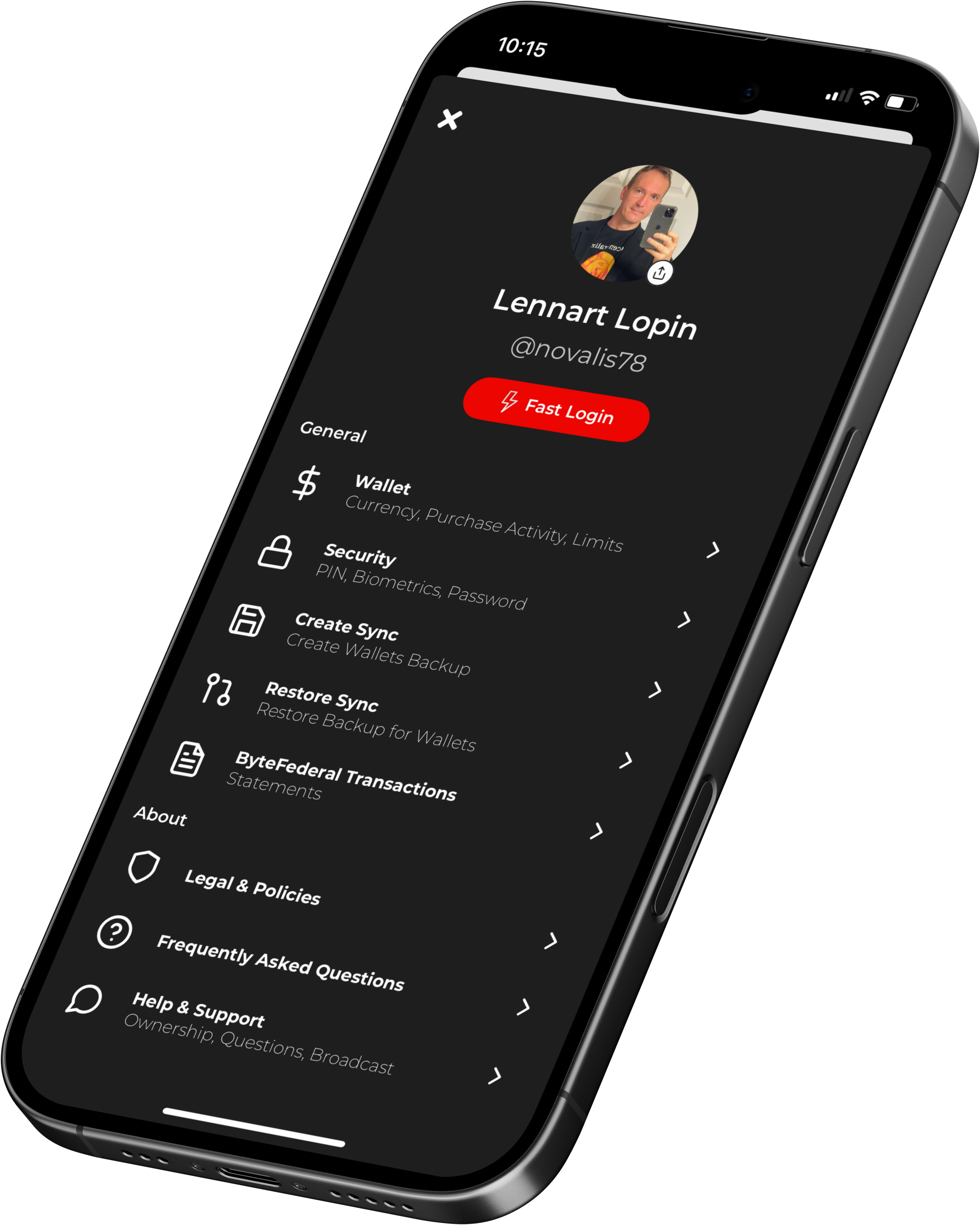 ByteVault Fast Login - Biometric authentication built on Bitcoin